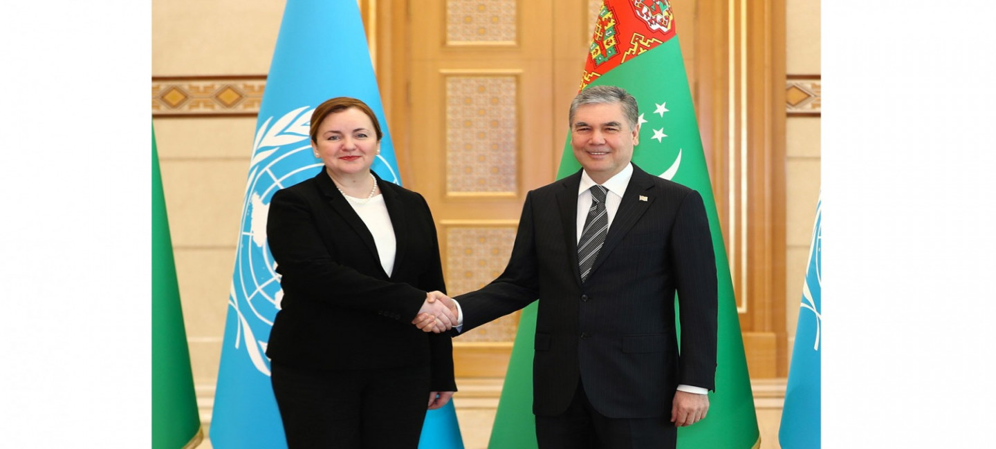 NATIONAL LEADER OF THE TURKMEN PEOPLE, CHAIRMAN OF THE HALK MASLAKHATY OF TURKMENISTAN MET WITH THE HEAD OF THE UN REGIONAL CENTER FOR PREVENTIVE DIPLOMACY